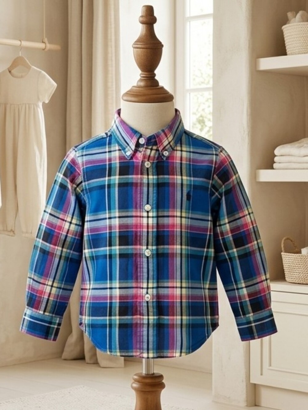 Ralph Lauren Plaid Longsleeve Button Up Size 24 Months